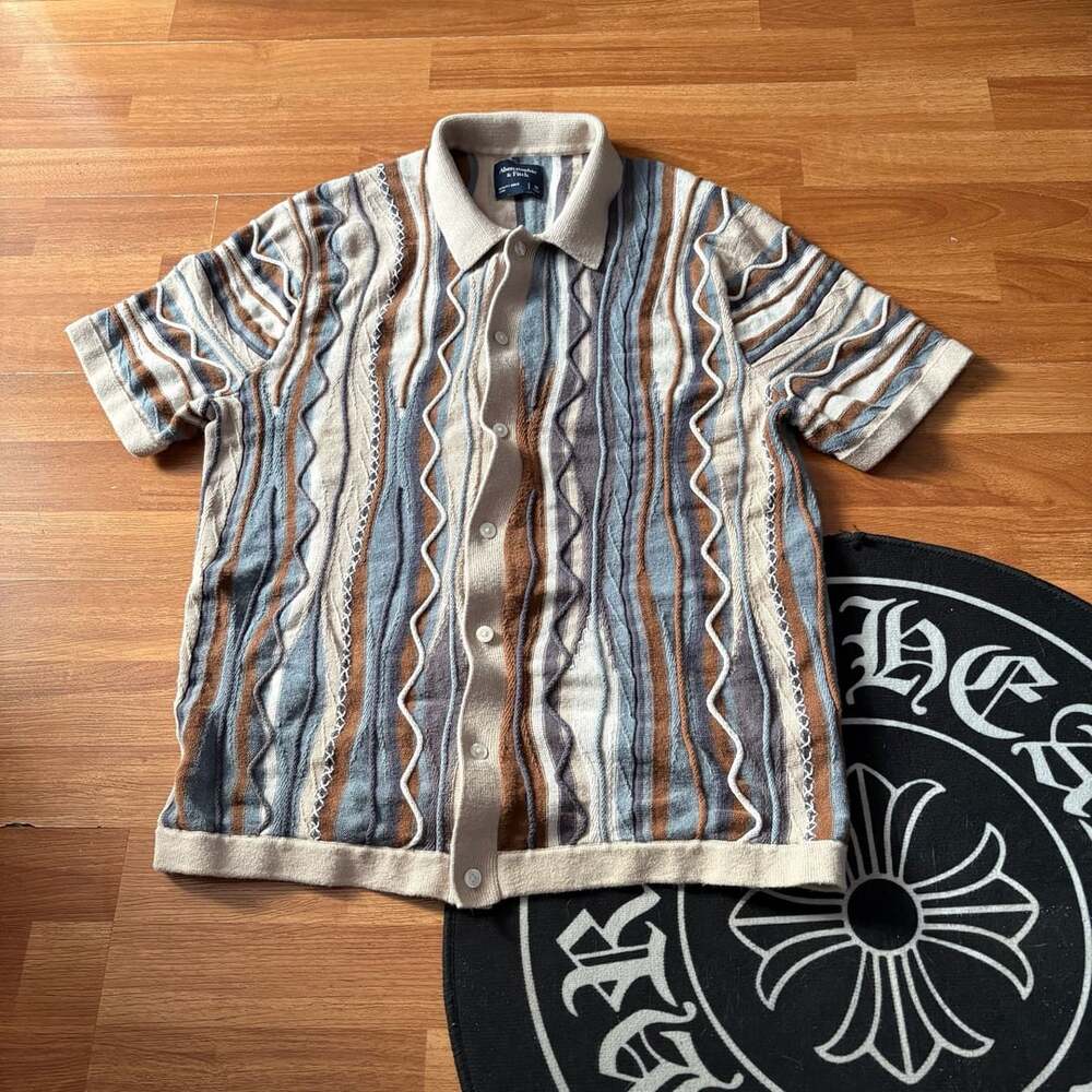 Abercrombie & Fitch Knit Polo Coogi Style M
